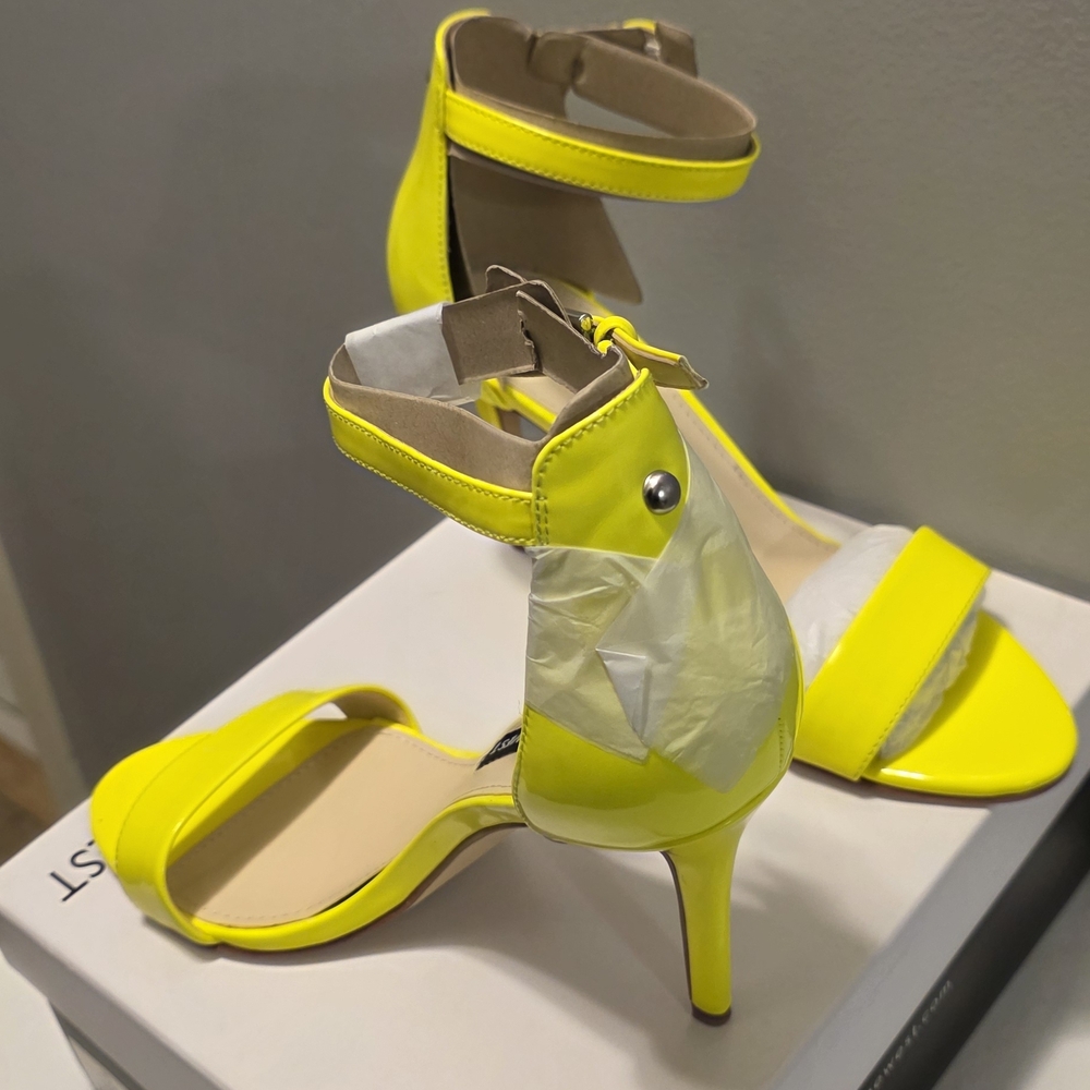 Nine West Women's Yellow Heeled Sandals - Picture 6 of 7